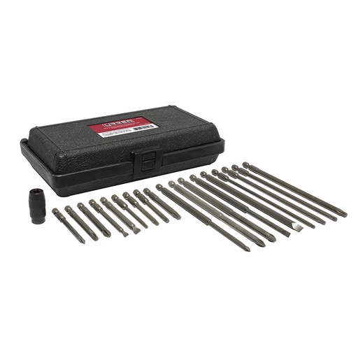[61919X] Juego de puntas de poder y adaptador rápido cuadro de 1/4" Quick release, 19 pz en caja pl Urrea