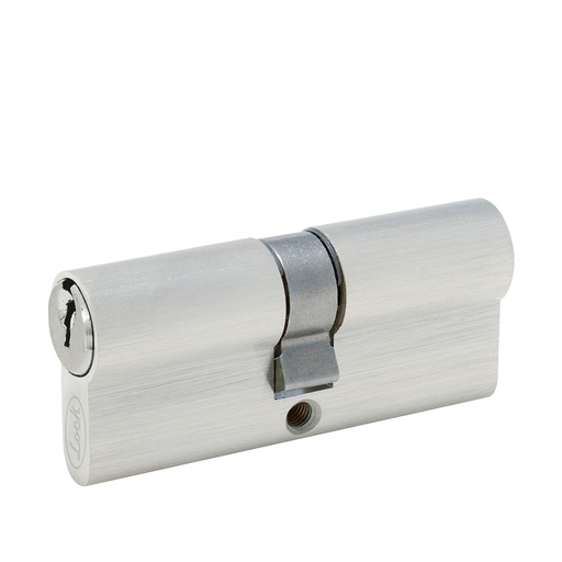 [LC70ENS] Cilindro europeo 70 mm función doble, níquel satinado, llave estándar, en caja Lock