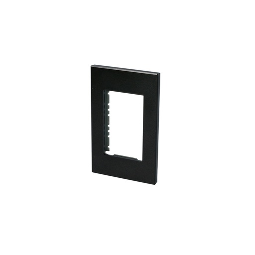 [P603N] Placa 1 módulo 1/1, línea Premium, color negro Surtek