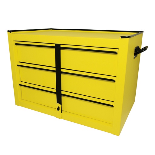 [125109] Gabinete superior color amarillo 3 gavetas 21" Surtek