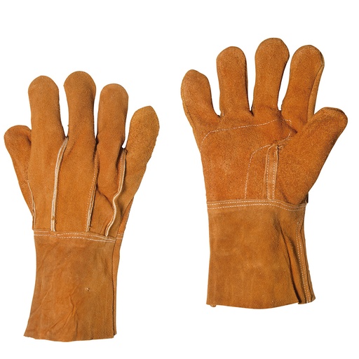 [144150] Guantes de carnaza puño corto unitalla Foy