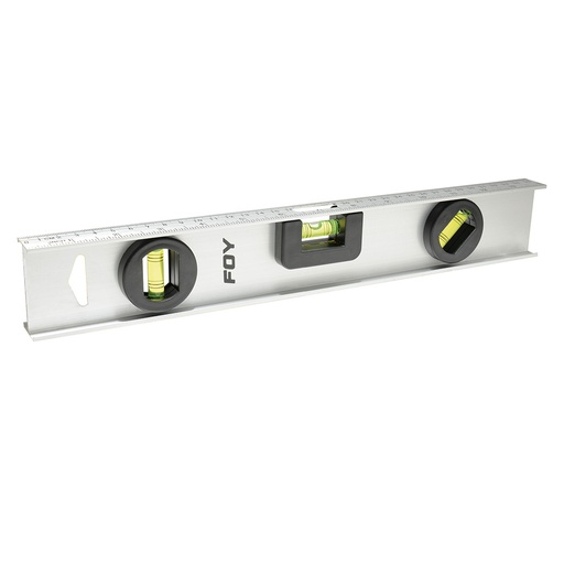 [142603] Nivel 3 gotas 24" de aluminio Foy