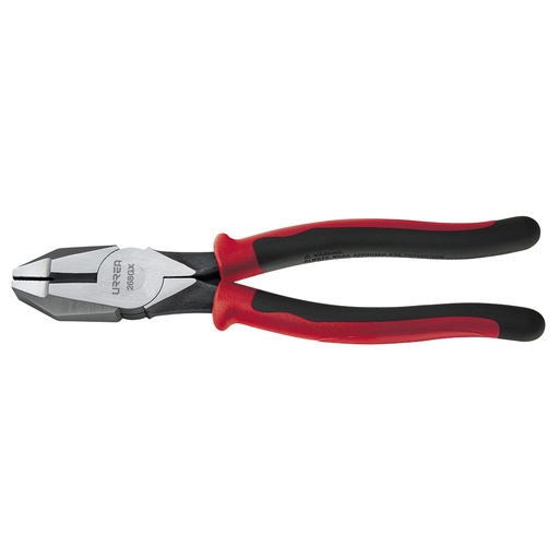 [269GX] Pinza para electricista con mango bimaterial de 9-3/8" corte lateral alta palanca Urrea