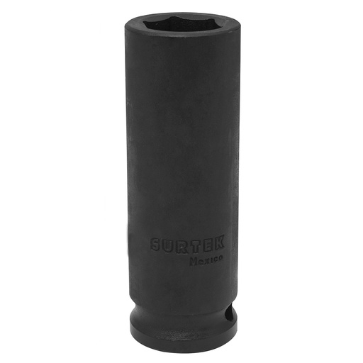 [S7826HL] Dado de impacto largo cuadro de 1/2", 6 puntas, en pulgadas, 13/16" Surtek