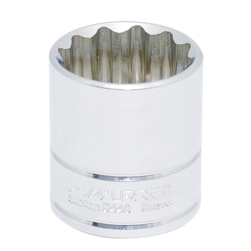 [5440] Dado cuadro de 1/2", 12 puntas, en pulgadas, 1-1/4" Urrea