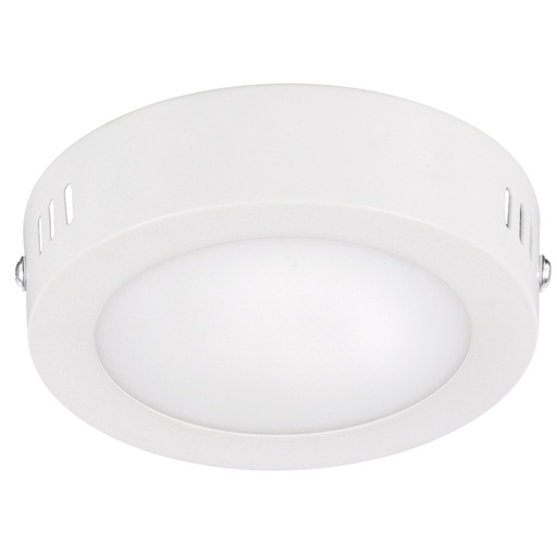 [LLS6R] Luminario de LED de sobreponer redondo 6 W, luz fría Surtek