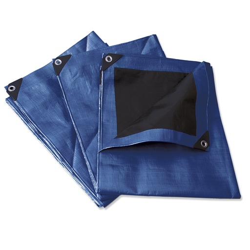 [LR12X17A] Lona de polietileno reforzada color azul, 12 x 17 m Surtek