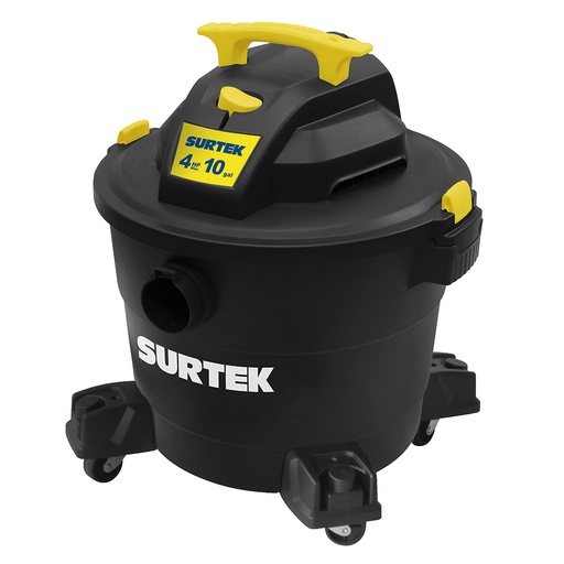 [AS510A] Aspiradora de plástico 10 galones, 4 HP 120 V Surtek