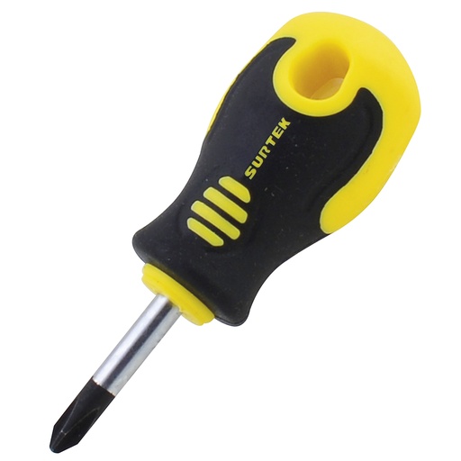 [D271] Destornillador con mango bimaterial, punta Phillips tipo trompo #2 x 1-3/8" Surtek