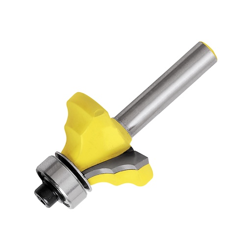 [119279] Broca para router de acero moldura clásica con balero 1-1/8" zanco de 1/4" Surtek