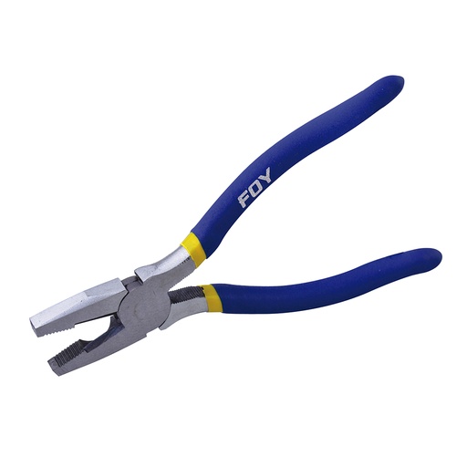 [142031] Pinza para electricista con mango con doble plastisol de 7" corte lateral Foy
