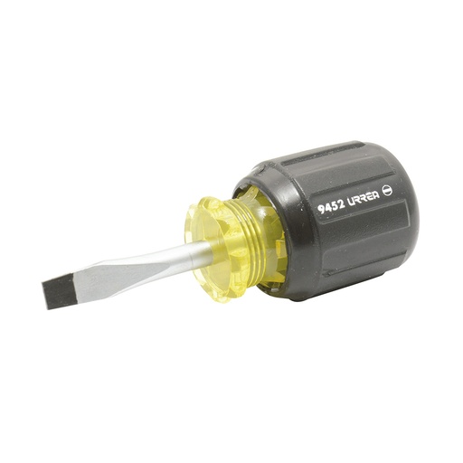 [9452] Destornillador con mango cushion grip, tipo trompo punta cab barra redonda 1/4" x 1-1/2" Urrea