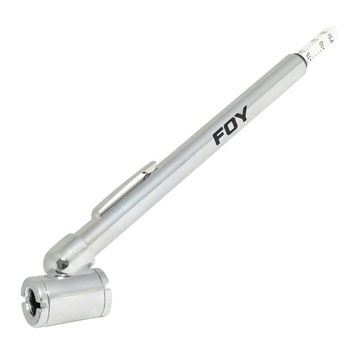 [140953] Gauge tipo lápiz de doble cabeza 60 PSI, 21 cm Foy