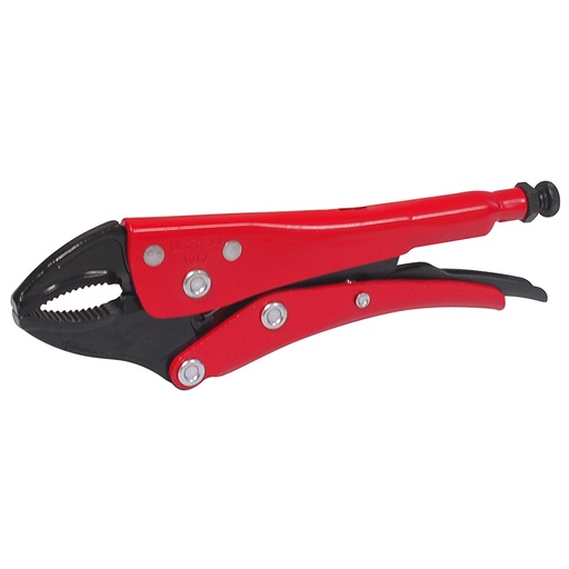 [4073] Pinza de presión de 7-31/64" quijada curva con corta alambre Urrea