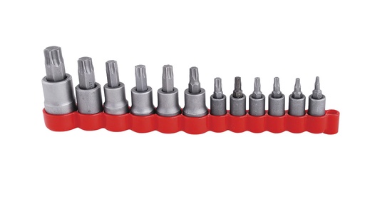 [475254T] Juego de dados con punta torx cuadro de 1/4", 3/8" y 1/2", 12 piezas Urrea