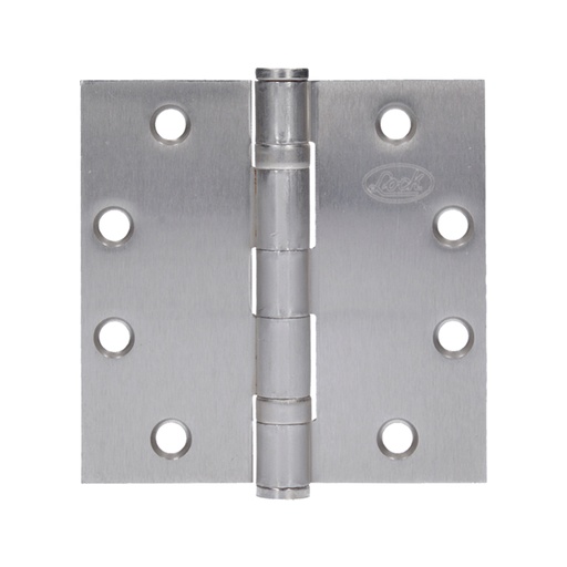 [34BL] Bisagra cuadrada arquitectónica con balero de acero níquel satinado 4.5" x 4.5" Lock