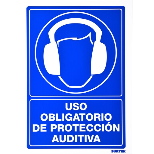 [SES18] Señal "Uso obligatorio de protección auditiva" Surtek