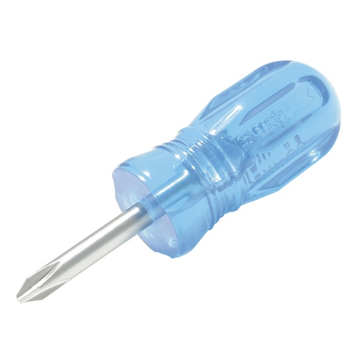 [D371] Destornillador con mango azul, tipo trompo punta Phillips #2 x 1-3/8" Surtek
