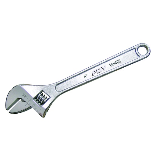 [140406] Llave ajustable cromada 6" Foy