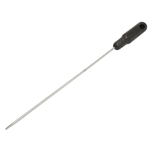 [DCR31] Destornillador con mango negro, punta cabinet barra redonda 3/16" x 3" Foy