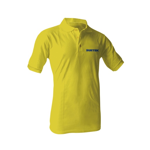 [STKPOAL] Playera tipo polo para caballero color amarillo talla L Surtek