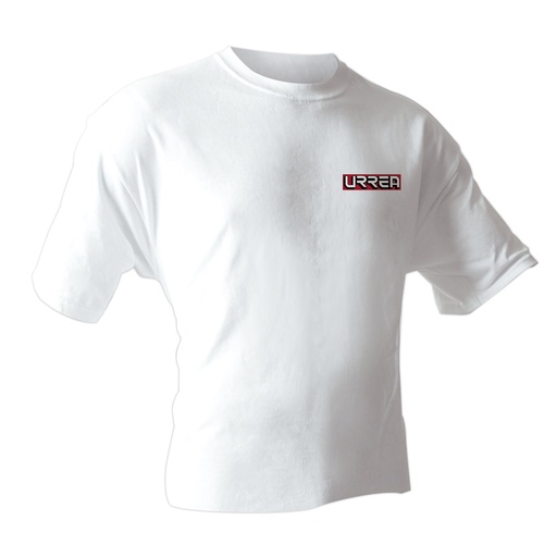 [PLA200M] Playera cuello redondo color blanco talla M Urrea