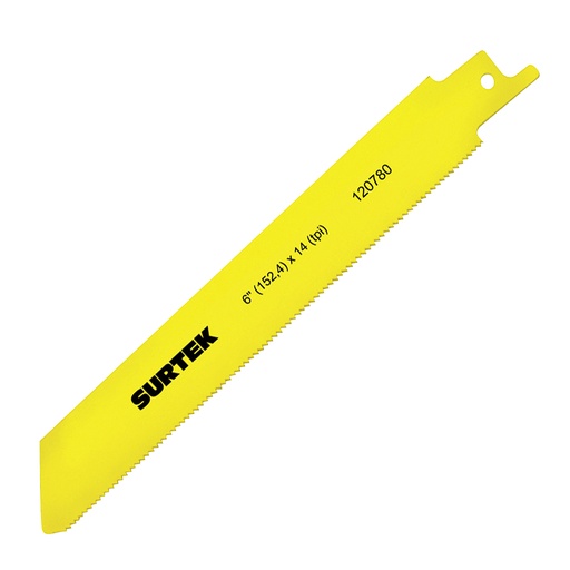 [120780] Segueta para sierra sable 6" x 14 DPP, 2 piezas Surtek