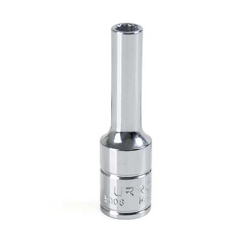 [5008] Dado largo cuadro de 3/8", 12 puntas, en pulgadas, 1/4" Urrea