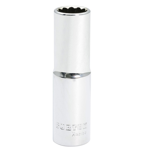 [F5818L] Dado largo cuadro de 1/2", 12 puntas, en pulgadas, 9/16" Surtek