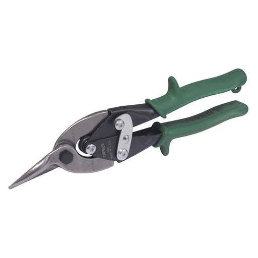 [303R] Tijera para hojalatero tipo aviación derecha con mango rubber grip, 10" Urrea