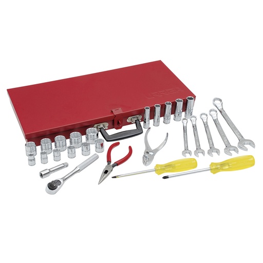 [5003B] Juego de dados y accesorios cuadro de 3/8" en pulgadas, 28 piezas Urrea