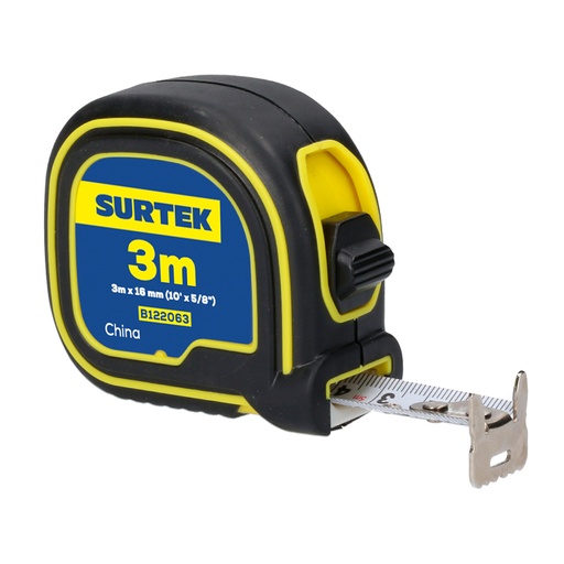 [B122063] Flexómetro con carcasa soft grip 3 m x 5/8" Surtek
