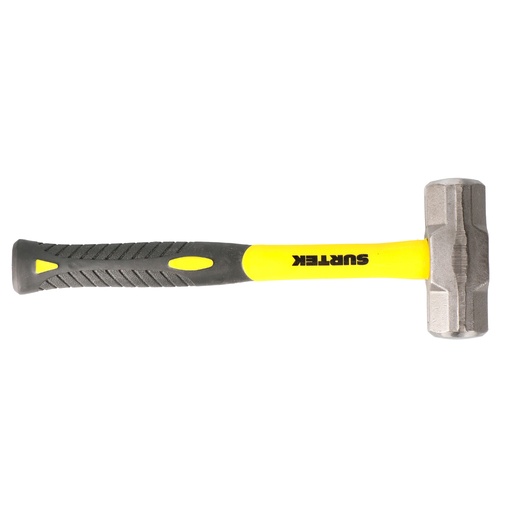 [MARR4FV] Marro octagonal cabeza forjada con mango corto de fibra de vidrio de 12", 4 lb Surtek