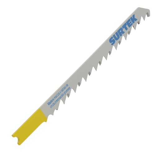 [120777] Segueta para sierra caladora zanco tipo U para corte recto, acabado grueso, 100 mm, 6 dpp Surtek