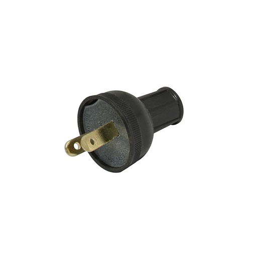 [136503] Clavija de hule redonda, color negro Surtek
