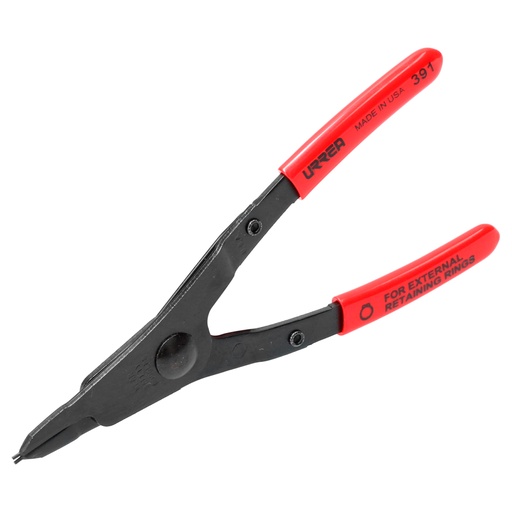[391] Pinza para anillos de retención con mango rubber grip fijas tipo externo ángulo de 0° Urrea