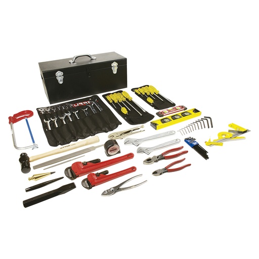 [98160] Juego básico industrial para instrumentista de montaje en pulgadas, 68 piezas caja D7C20 Urrea