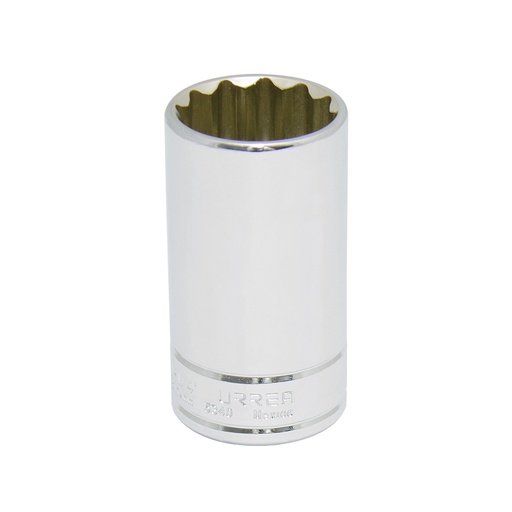 [5340] Dado largo cuadro de 1/2", 12 puntas, en pulgadas, 1-1/4" Urrea