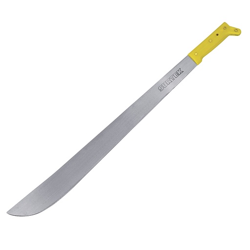 [130507] Machete laminado con mango amarillo recto 26" Surtek