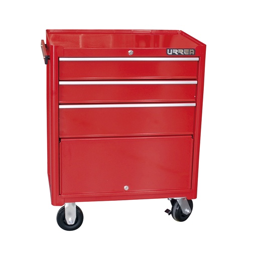 [I27M3] Gabinete móvil con 3 gavetas color rojo 27" serie I Urrea