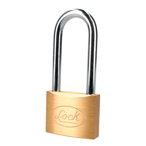 [L20L50EB] Candado de latón largo 50 mm, llave estándar Lock