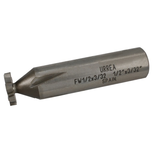 [FW1/2X3/32] Fresa tipo woodruff de acero 1/2" x 3/32" Urrea