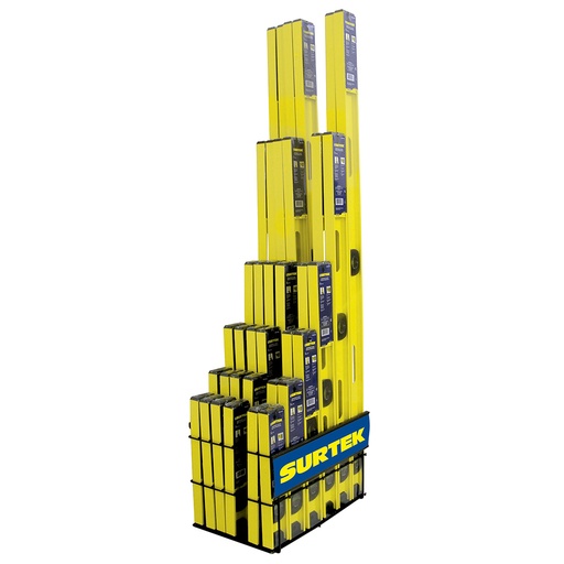 [126121] Rack con niveles de aluminio, 37 piezas Surtek