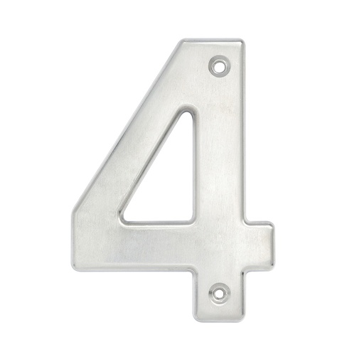 [L604C] Número 4 bold 4" níquel satinado Lock