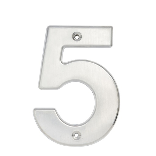 [L605C] Número 5 bold 4" níquel satinado Lock