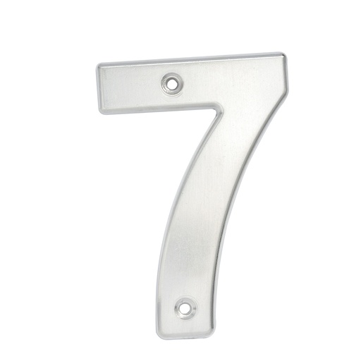 [L607C] Número 7 bold 4" níquel satinado Lock