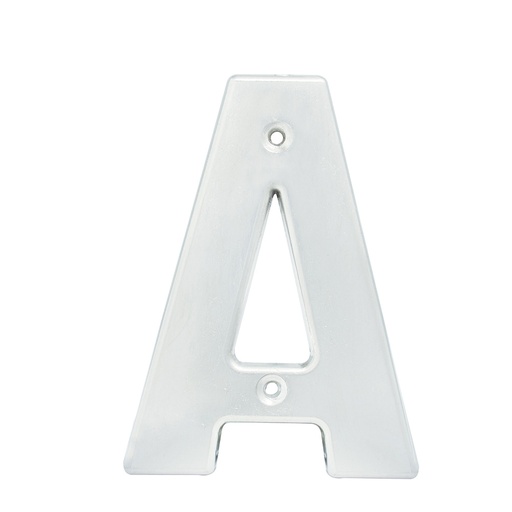 [L70AC] Letra A bold 4" cromo satinado Lock