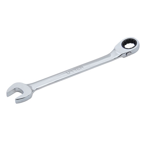 [1211MCMR] Llave combinada pulido espejo de matraca spline reversible métrica, 11 mm Urrea
