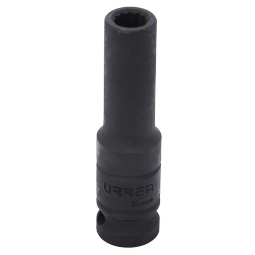 [7318] Dado de impacto largo cuadro de 1/2", 12 puntas, en pulgadas, 9/16" Urrea