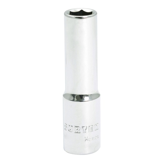[F5112HL] Dado largo cuadro de 3/8", 6 puntas, en pulgadas, 3/8" Surtek